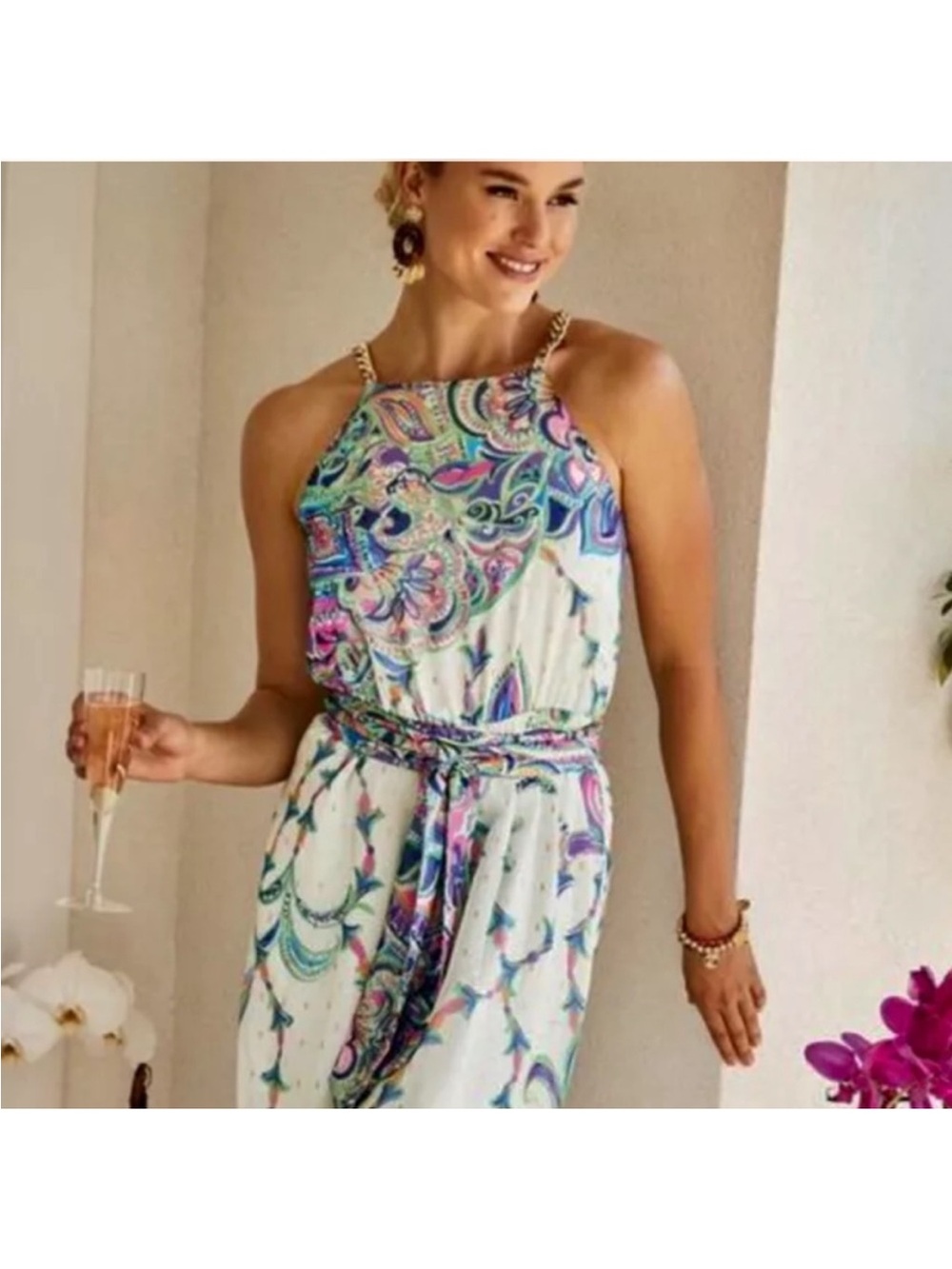 Lilly Pulitzer Tiera Multi Best Kept Secret Engineered Maxi Dress Size Small - Picture 4 of 15